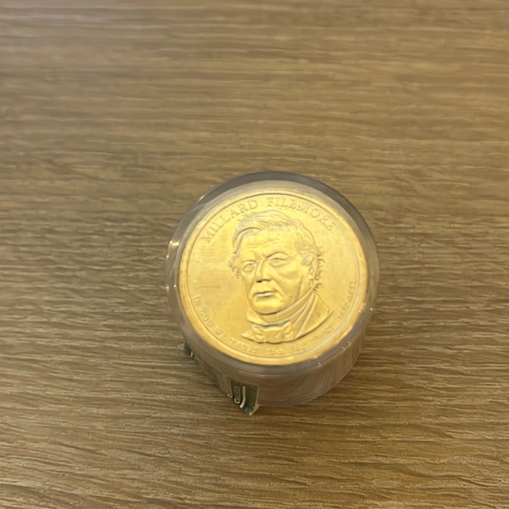 Roll of 12 Presidential dollars Milliard Fillmore “D” Never circulated seal NEW